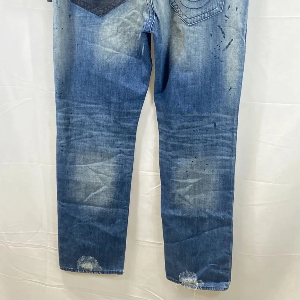 True Religion Distressed Patchwork Jeans